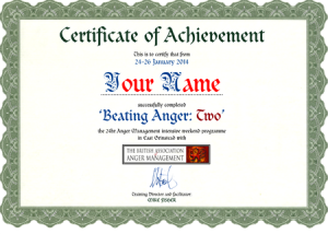 What happens after you have completed an Anger Management Programme? certificate-300x214